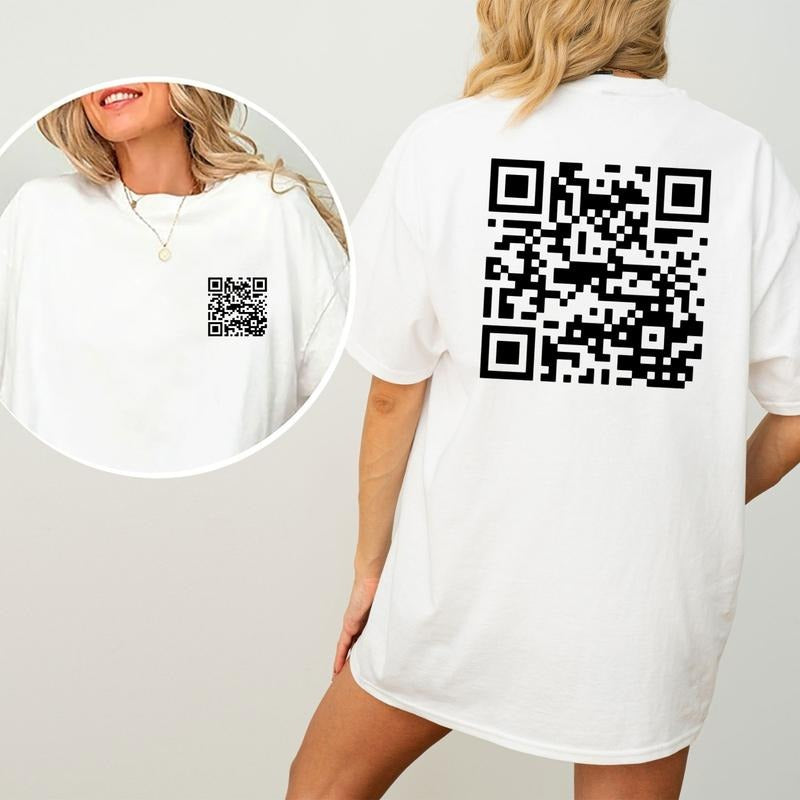 Funny FUQR Code T-Shirt, Humorous Graphic Tee, Trendy Fun Shirt for Men and Women, Ultra Soft Cotton Tee, Everyday Casual...