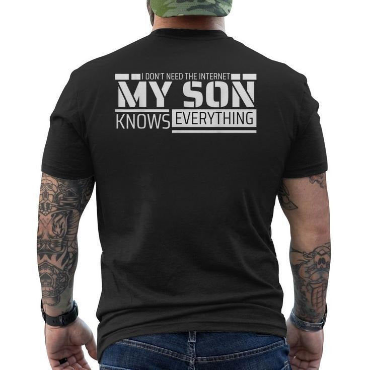 Funny Fathers Day Shirts, Gift for Dad, Dad From Son Fathers Day Dad Men's T-Shirt Back Print