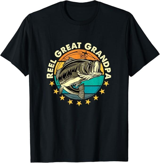 Funny Fishing Shirts, Funny Fishermen Reel Great Grandpa Fishing Grandfather T-Shirt Cotton Fashion Casual Classic...