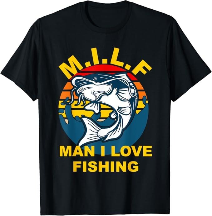 Funny Fishing Shirts, Man I Love Fishing T-Shirt Cotton Fashion Casual Classic Hoodie, Sweatshirt | HypeCrazeTee.com