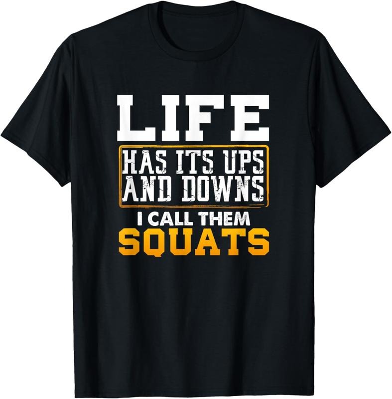 Funny Fitness Gym Workout Weights Squat Men Women Gift T-Shirt Hoodie, Sweatshirt | HypeCrazeTee.com