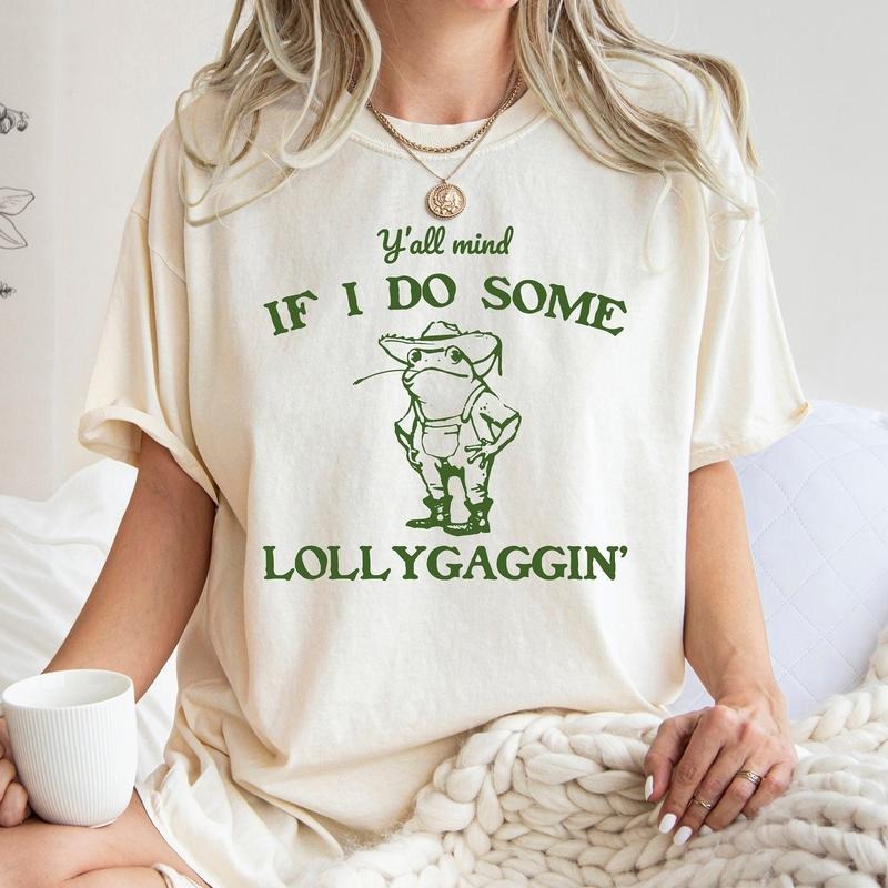 Funny Frog Shirt, Cowboy Frog Shirt, Funny Western Shirt, Frog Meme Tshirt, Funny Sayings Shirt, Meme Graphic Tees, 90s...