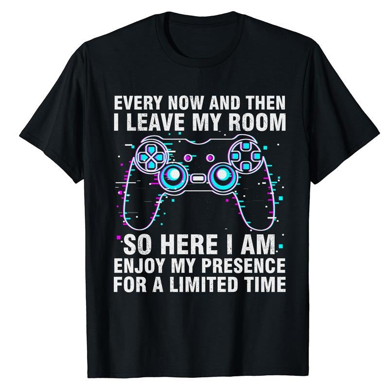 Funny Gamer Every Now And Then I Leave My Room Gaming T-Shirt Hoodie, Sweatshirt | HypeCrazeTee.com
