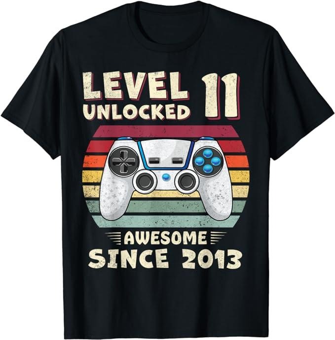 Funny Gamer Shirts, Special Gifts For Gamers, 11th Birthday Decoration Boy 11 Year Old Birthday T-Shirt Menswear Casual...