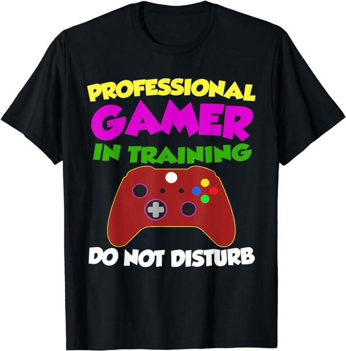 Funny Gamer Shirts, Special Gifts For Gamers, Professional Gamer In Training T-Shirt Menswear Top Casual Classic Hoodie,...