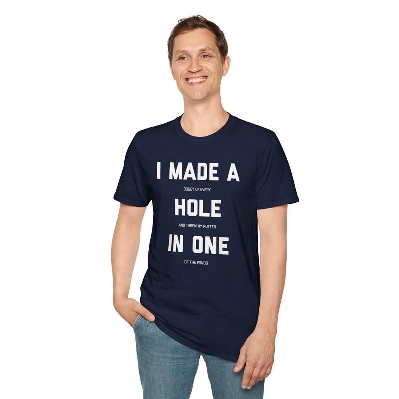 Funny Golf Shirts, Hole In One Golf Gag Gifts T-Shirt Menswear Top Casual Cotton Hoodie, Sweatshirt | HypeCrazeTee.com