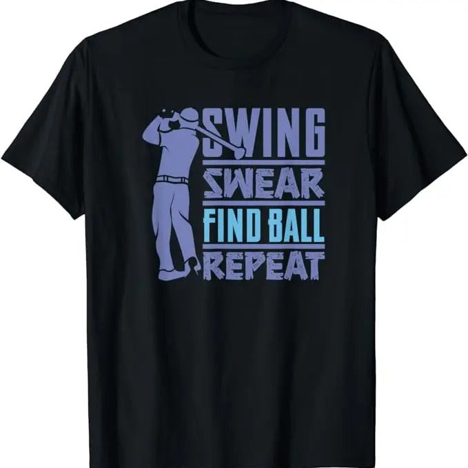 Funny Golf T-Shirt, Gift For Golfer, Swing Swear Find Golf Cart Golfer Costume T-Shirt Menswear Top Underwear Hoodie,...
