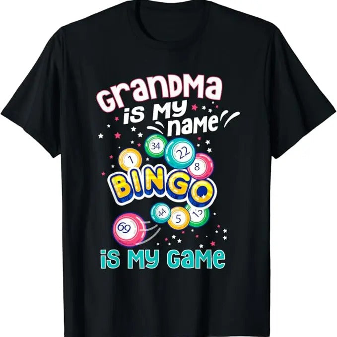Funny Grandma Shirt, Gift For Grandmother, Bingo Grandma T-Shirt Casual Cotton Top Hoodie, Sweatshirt | HypeCrazeTee.com