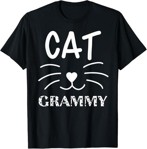 Funny Grandma Shirt, Gift For Grandmother, Cat Grammy T-Shirt Casual Cotton Top Hoodie, Sweatshirt | HypeCrazeTee.com