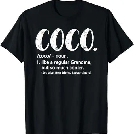 Funny Grandma Shirt, Gift For Grandmother, Cute Grandma Coco T-Shirt Casual Cotton Top Hoodie, Sweatshirt | HypeCrazeTee.com