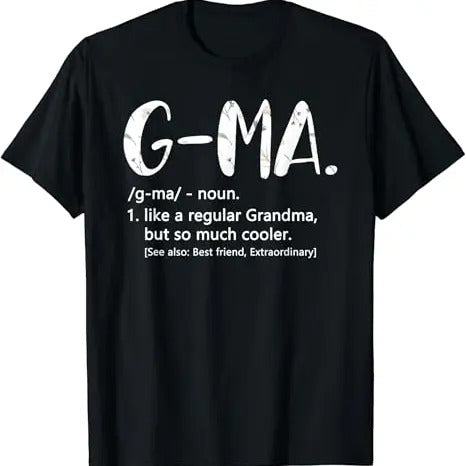 Funny Grandma Shirt, Gift For Grandmother, Cute Grandma G-Ma T-Shirt Casual Cotton Top Hoodie, Sweatshirt | HypeCrazeTee.com