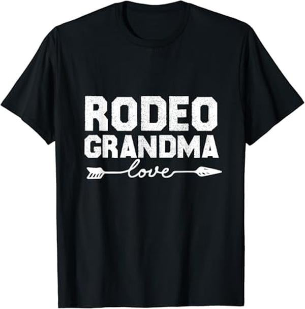 Funny Grandma Shirt, Gift For Grandmother, Rodeo Grandma T-Shirt Casual Cotton Top Hoodie, Sweatshirt | HypeCrazeTee.com