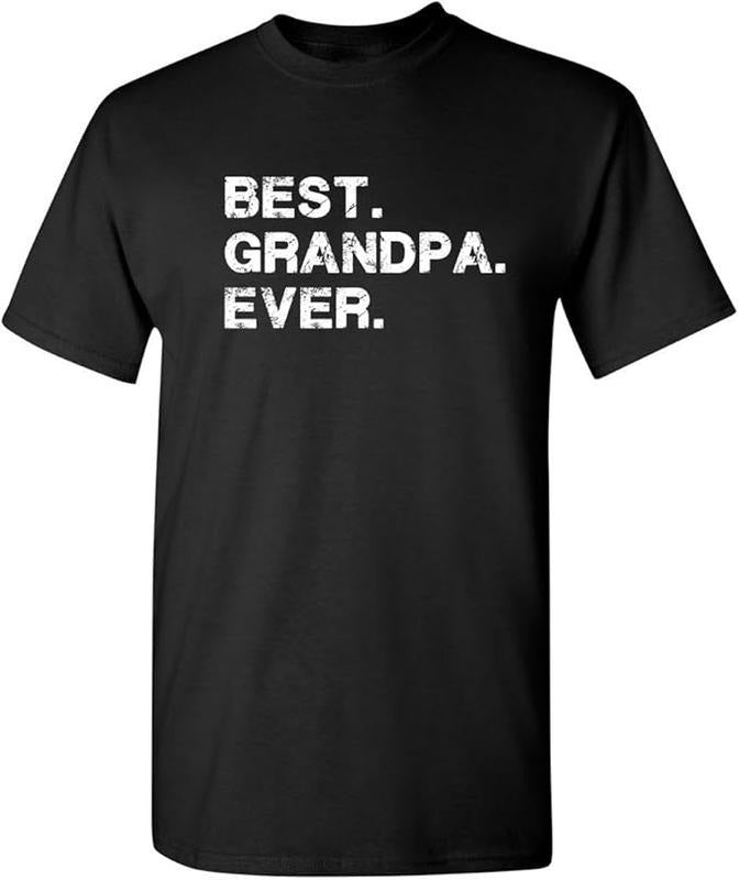 Funny Grandpa Shirt Grandfather Best Grandpa Ever Novelty Humor Funny Menswear Casual Cotton Top T-Shirts, Hoodie, Sweatshirt