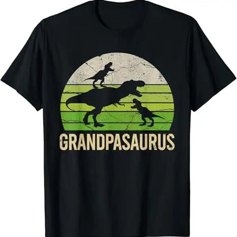 Funny Grandpa Shirt, Gift For Grandfather, Funny Grandpa Dinosaur Grandson T-Shirt Menswear Casual Cotton Top Hoodie,...