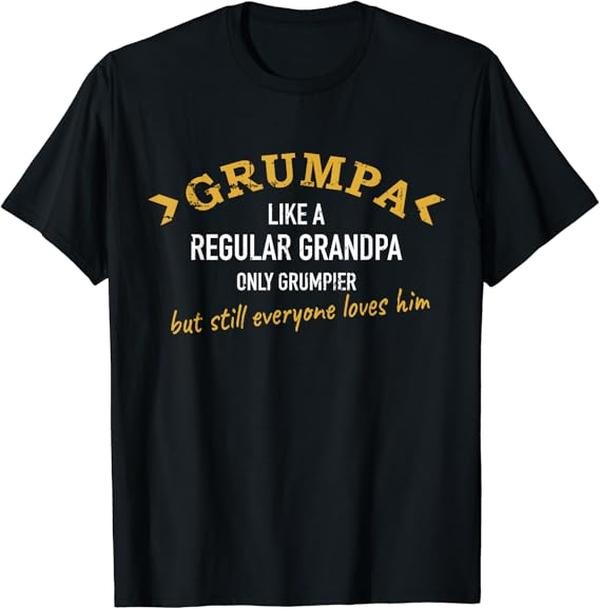 Funny Grandpa Shirt, Gift For Grandfather, Grandpa Grumpa T-Shirt Menswear Casual Cotton Top Hoodie, Sweatshirt