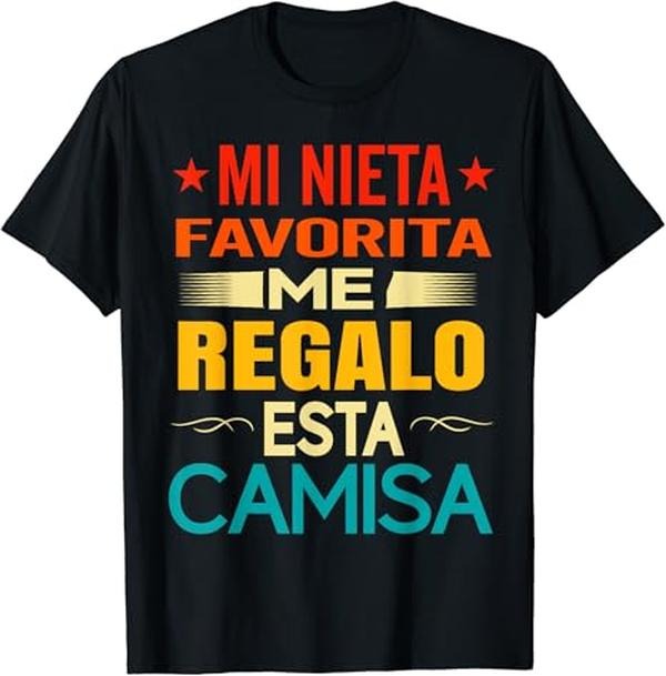 Funny Grandpa Shirt, Gift For Grandfather, Regalos Para Abuelo Dia Del Padre Camiseta De Nietas Nietos T-Shirt Menswear...