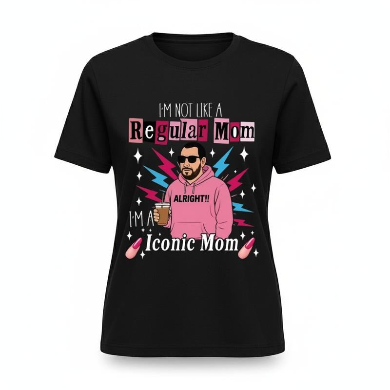 Funny Graphic Tee, Y2K,I'm Not a Regular Mom Shirt, I'm a Sandler Mom T-Shirt, Adam Sandler Fan Tee, Gift for Mom, Made...