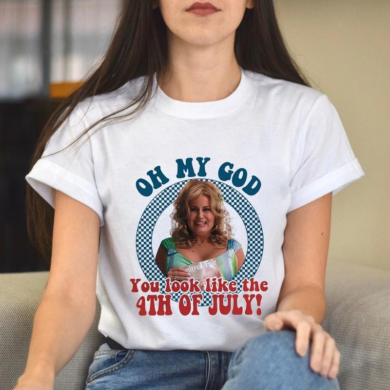 Funny Graphic You Look Like the 4th of July Tee, Patriotic 4th Of July Movie Meme Print T-shirt, Unisex Short Sleeve...