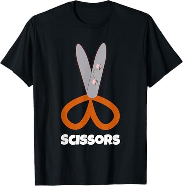 Funny Halloween Shirts For Men, Rock Paper Scissors Shirt Funny Group Halloween Costumes T-Shirt Menswear