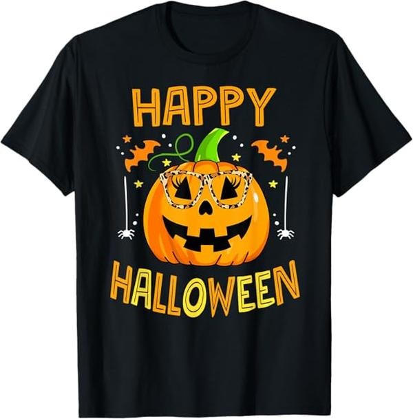 Funny Halloween Shirts For Men, Trick Or Treat Halloween Funny Pumpkin Happy Halloween 2024 T-Shirt Menswear