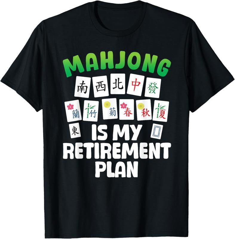 Funny Mahjong Art For Men Women Retirement Mahjong Player T-Shirt Hoodie, Sweatshirt | HypeCrazeTee.com