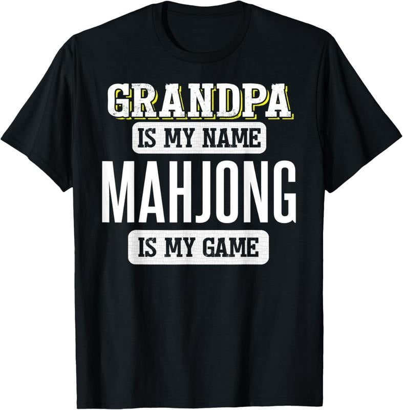 Funny Mahjong Gift for Grandpa Fathers Day Shirt T-Shirt Hoodie, Sweatshirt | HypeCrazeTee.com