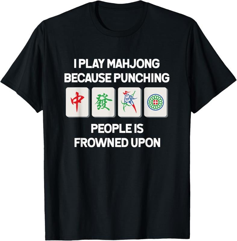 Funny Mahjong Punch Tee China Game Gifts For Men Women T-Shirt Hoodie, Sweatshirt | HypeCrazeTee.com