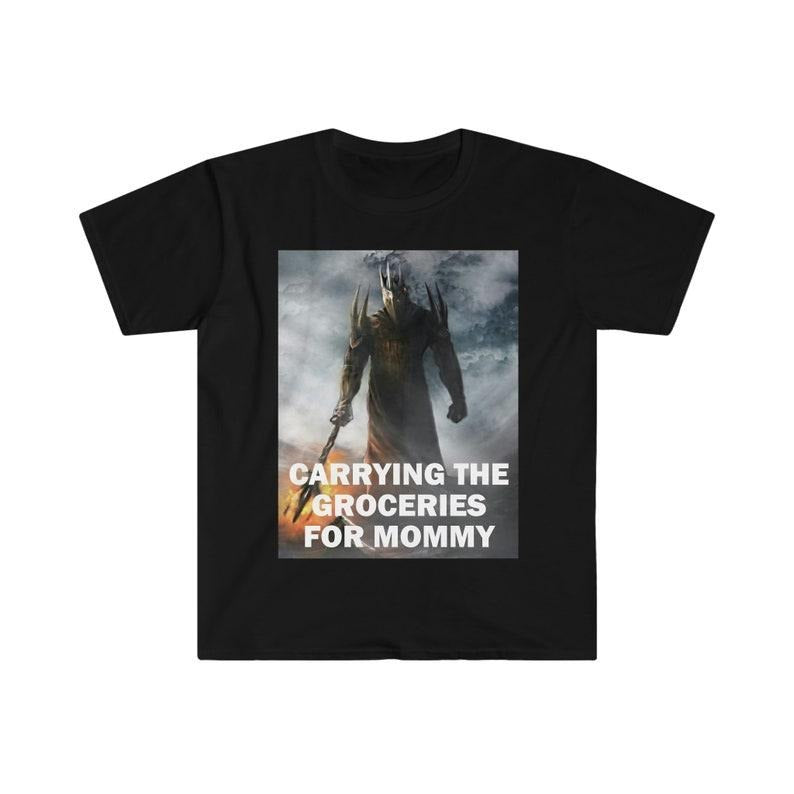 Funny Meme Shirt, Carrying The Groceries Tee, Gift Unisex T-Shirt Hoodie, Sweatshirt | HypeCrazeTee.com