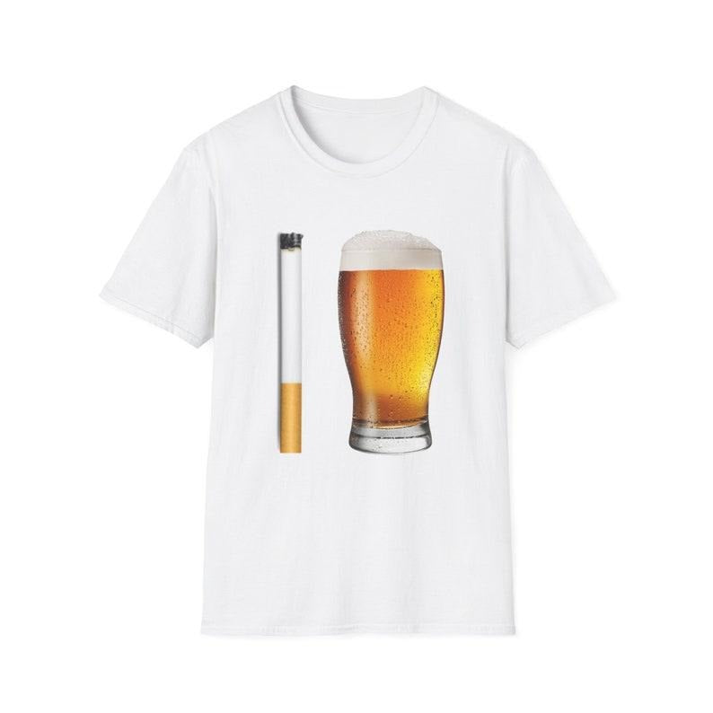 Funny Meme Shirt, Cigarette and Beer Breakfast Combo Joke Tee, Gift Unisex T-Shirt Hoodie, Sweatshirt | HypeCrazeTee.com