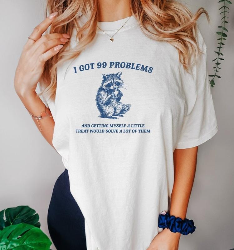 Funny Meme Shirt, Little Treats Solve Problems Tee, Raccoon Gift Unisex T-Shirt Hoodie, Sweatshirt | HypeCrazeTee.com