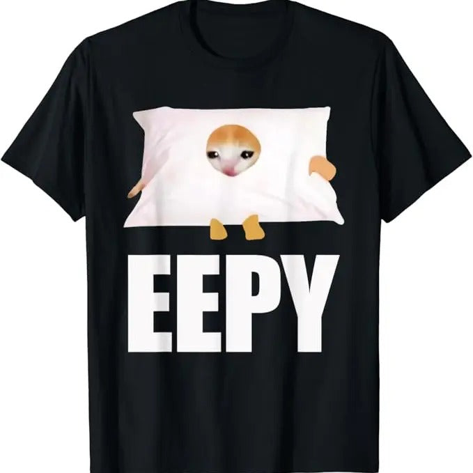 Funny Meme Shirts For Men, Eepy Funny Cat Meme T-Shirt Menswear Top Hoodie, Sweatshirt | HypeCrazeTee.com
