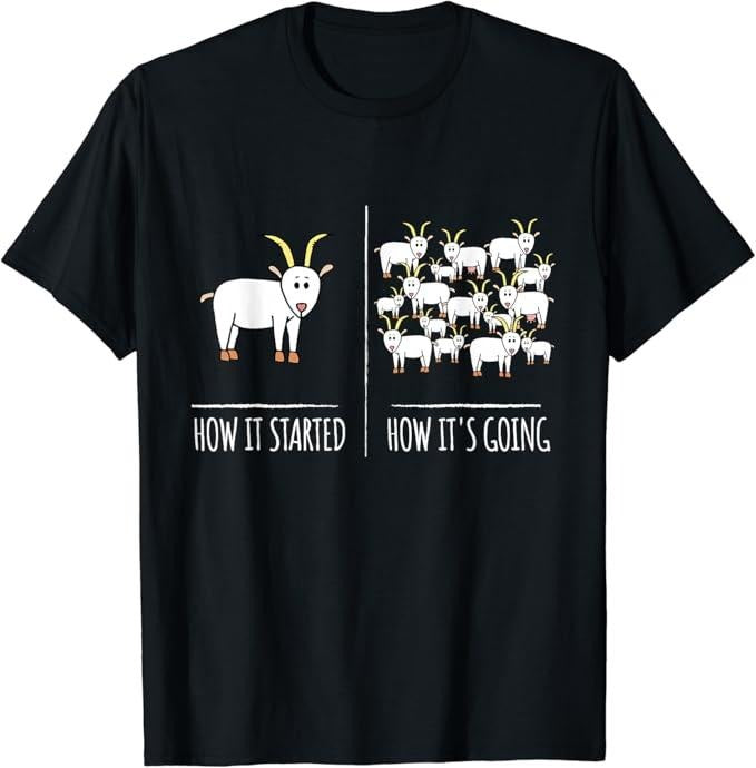 Funny Meme Shirts For Men, Farm Apparel Meme Pun Funny Goat T-Shirt Menswear Top Hoodie, Sweatshirt | HypeCrazeTee.com