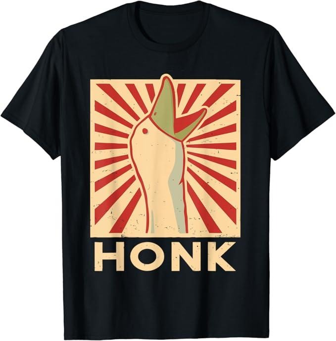 Funny Meme Shirts For Men, Honk Goose - Funny Duck Chicken Meme Idea T-Shirt Menswear Top Hoodie, Sweatshirt