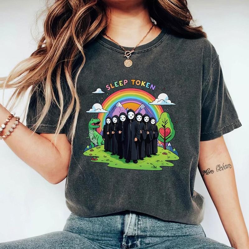 Funny Meme Sleep Token Flamingo Band Hoodie, The Even In Arcadia Sweatshirt, Concert Tour 2025 T-shirt, Music Fans...