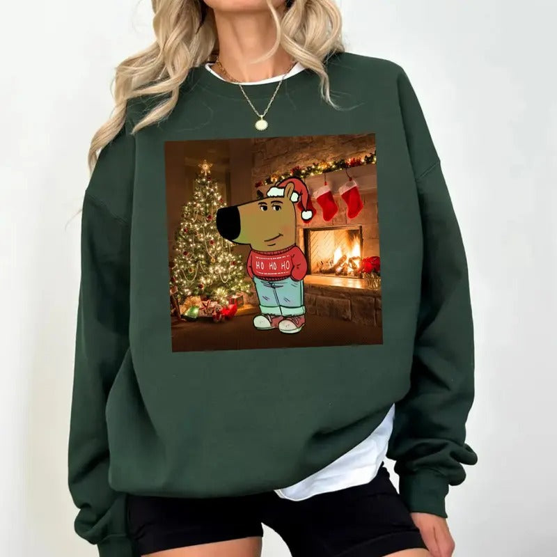 Funny Meme Tshirt Sweatshirt Hoodie, Chill Guy Christmas Shirt, Stupid White Elephant Gift Shirt, Christmas Gift, Unisex...