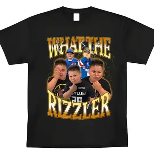 Funny Meme What The Rizzler T-Shirt Graphic Tee Humor Bring The Boom Costco guys, 100% Cotton, Crew Neck, Slight Stretch,...