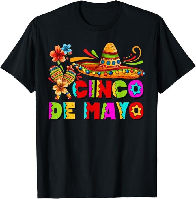 Funny Mexican Shirts, Cinco De Mayo Funny Men Women Kids Mexican Fiesta 5 De Mayo T-Shirt Menswear Top Casual Classic...