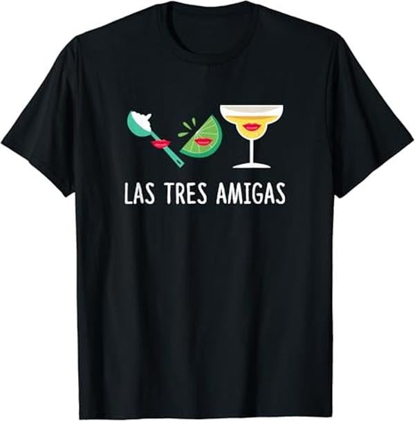 Funny Mexican Shirts Las Tres Amigas Cinco De Mayo Funny Mexican Menswear Top Casual Classic T-Shirts, Hoodie, Sweatshirt