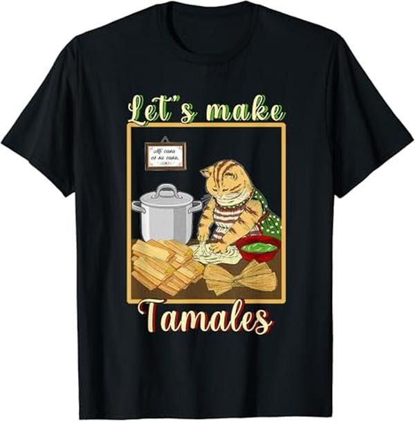 Funny Mexican Shirts, Let's make Tamales Funny Mexican T-Shirt Menswear Top Casual Classic Hoodie, Sweatshirt