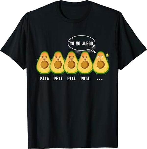 Funny Mexican Shirts, Pata Peta Pita Pota Yo No Juego Funny Mexican Latino Quote T-Shirt Menswear Top Casual Classic...
