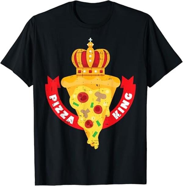 Funny Mexican Shirts Pizza King Crown Funny Mexican Cinco De Mayo Menswear Top Casual Classic T-Shirts, Hoodie, Sweatshirt