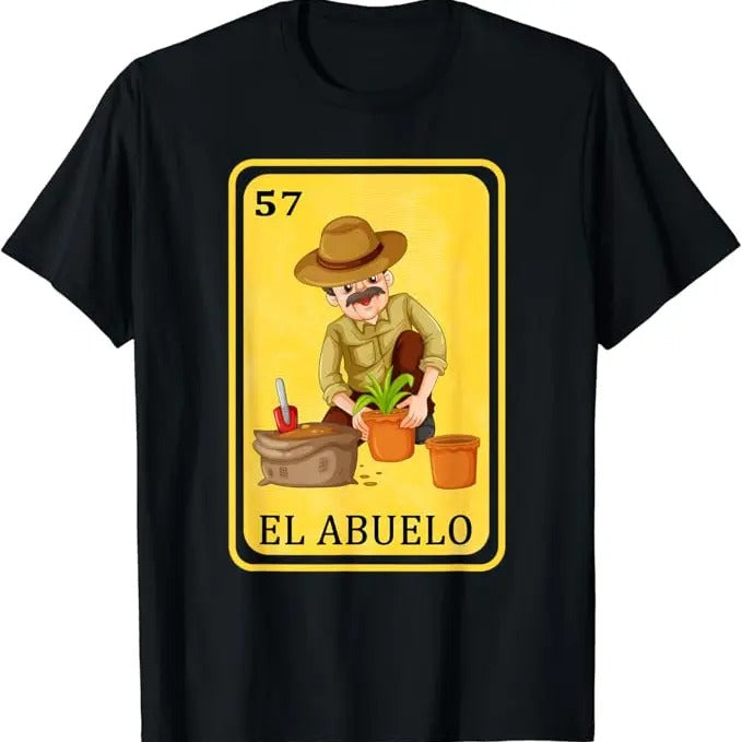 Funny Mexican Shirts, Spanish-Mexican Bingo Funny Gifts - El Abuelo T-Shirt Menswear Top Casual Classic Cotton Fabric...