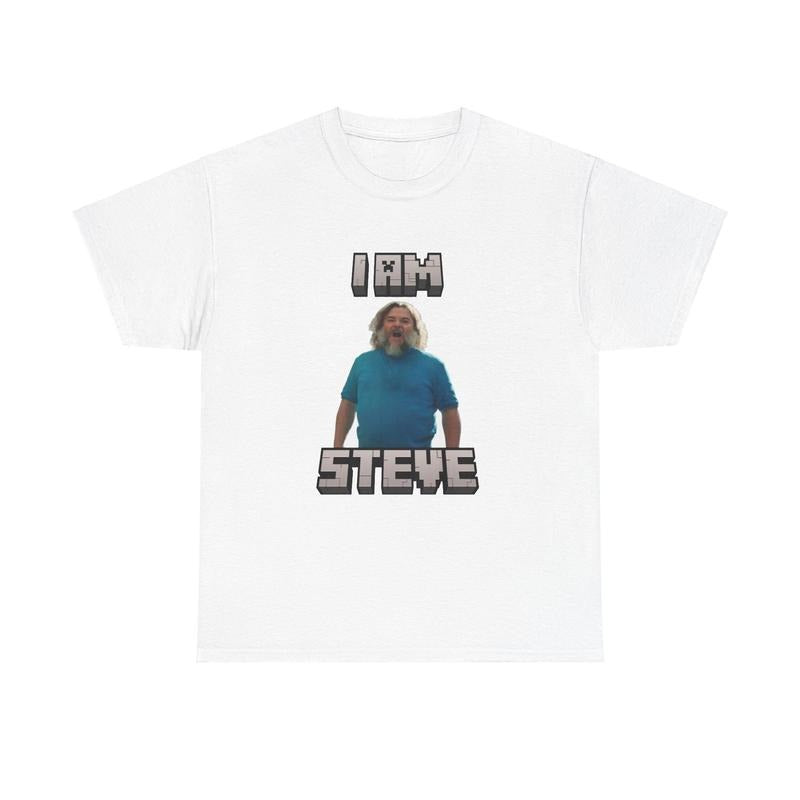 Funny Mine Craft Movie I Am Steve Meme T-Shirt Unisex Casual Hoodie, Sweatshirt | HypeCrazeTee.com