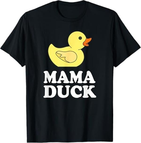 Funny Mother Shirts, Gift For Mom, Mama Duck Funny Mother Bird Gift T-Shirt