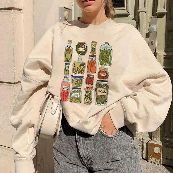 Funny Pickles Sweatshirt, Trendy Graphic for Food Lovers T-Shirts, Hoodie | HypeCrazeTee.com