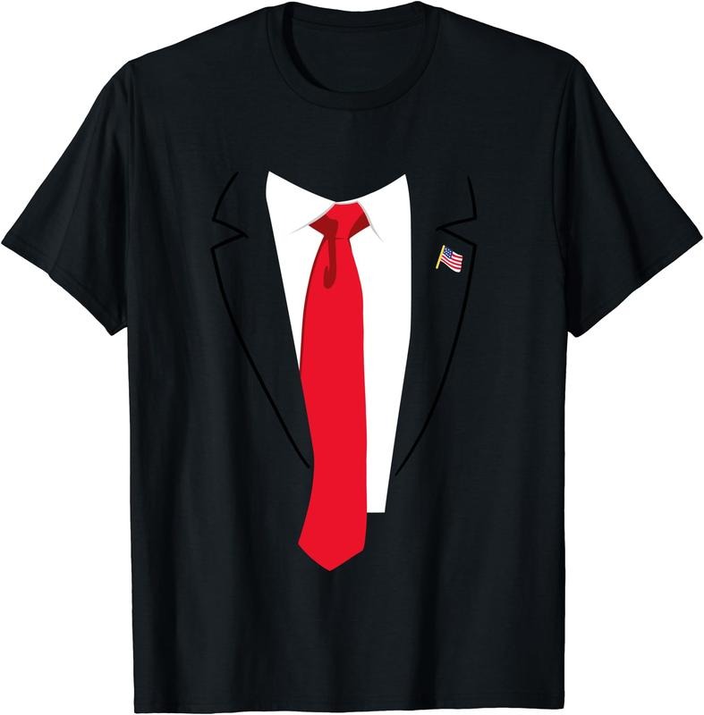 Funny President Trump Suit Instant Costume T-Shirt | Unisex Cotton Tee Gift, Size S-5XL Hoodie, Sweatshirt | HypeCrazeTee.com