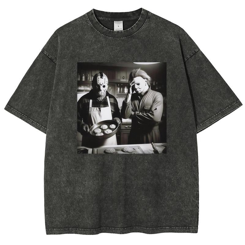 Funny Printed Design 90s Graphic Tees Men's T Shirts Graphic Tee T Shirts Funny Graphic Tee Good Graphic Washed Tees...