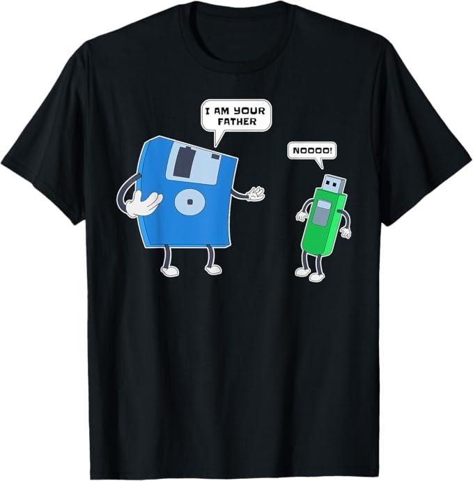 Funny Sarcastic Engineering Gift Shirt, Computer Engineering I Mens Father & Son Floppy Disk Engineer T-Shirt