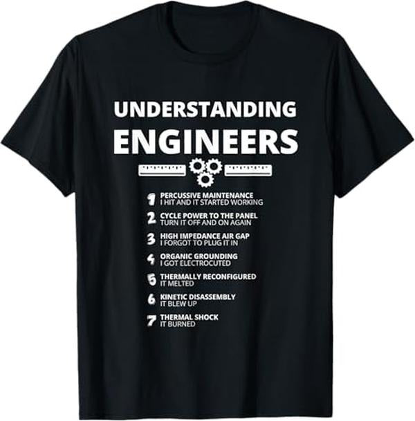Funny Sarcastic Engineering Gift Shirt, Understanding Engineers - Funny Sarcastic Engineering Gift T-Shirt