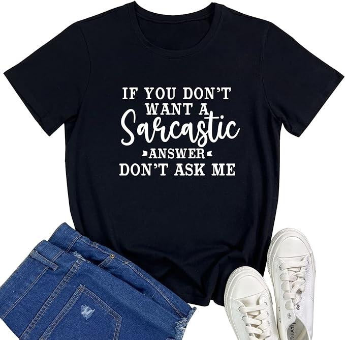 Funny Sarcastic Shirts For Women, Women Cute Tees Graphic T Shirts Casual Cotton Hoodie, Sweatshirt | HypeCrazeTee.com